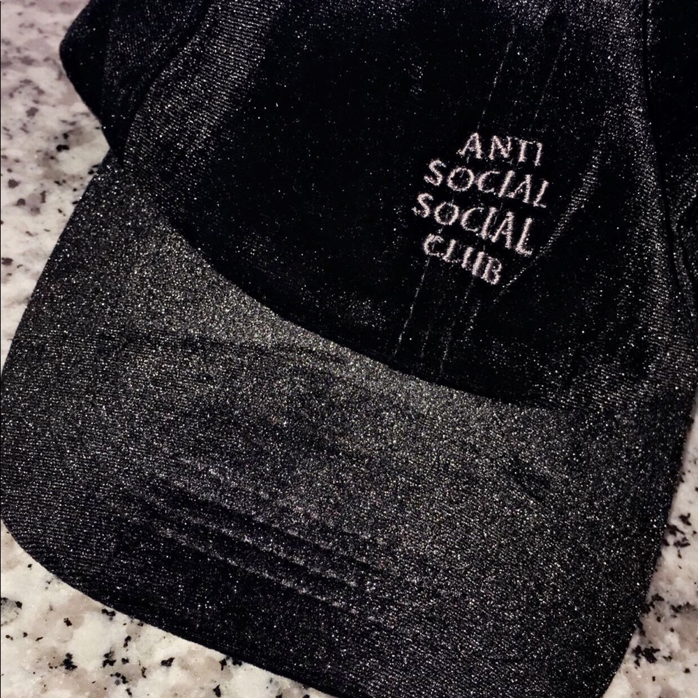 Anti Social Social Club Velvet Black Hat